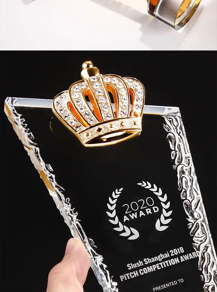 Crystal Crown Trophy for Racing