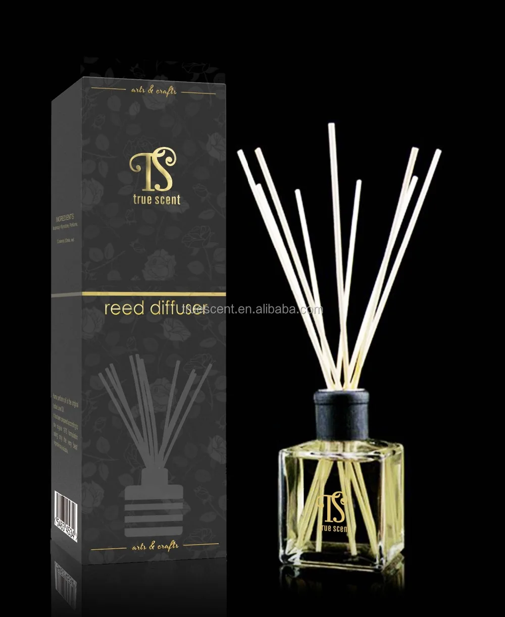 150ml Crystal Alike Tall Glass Diffuser Bottle Rattan Reed Sticks Aroma