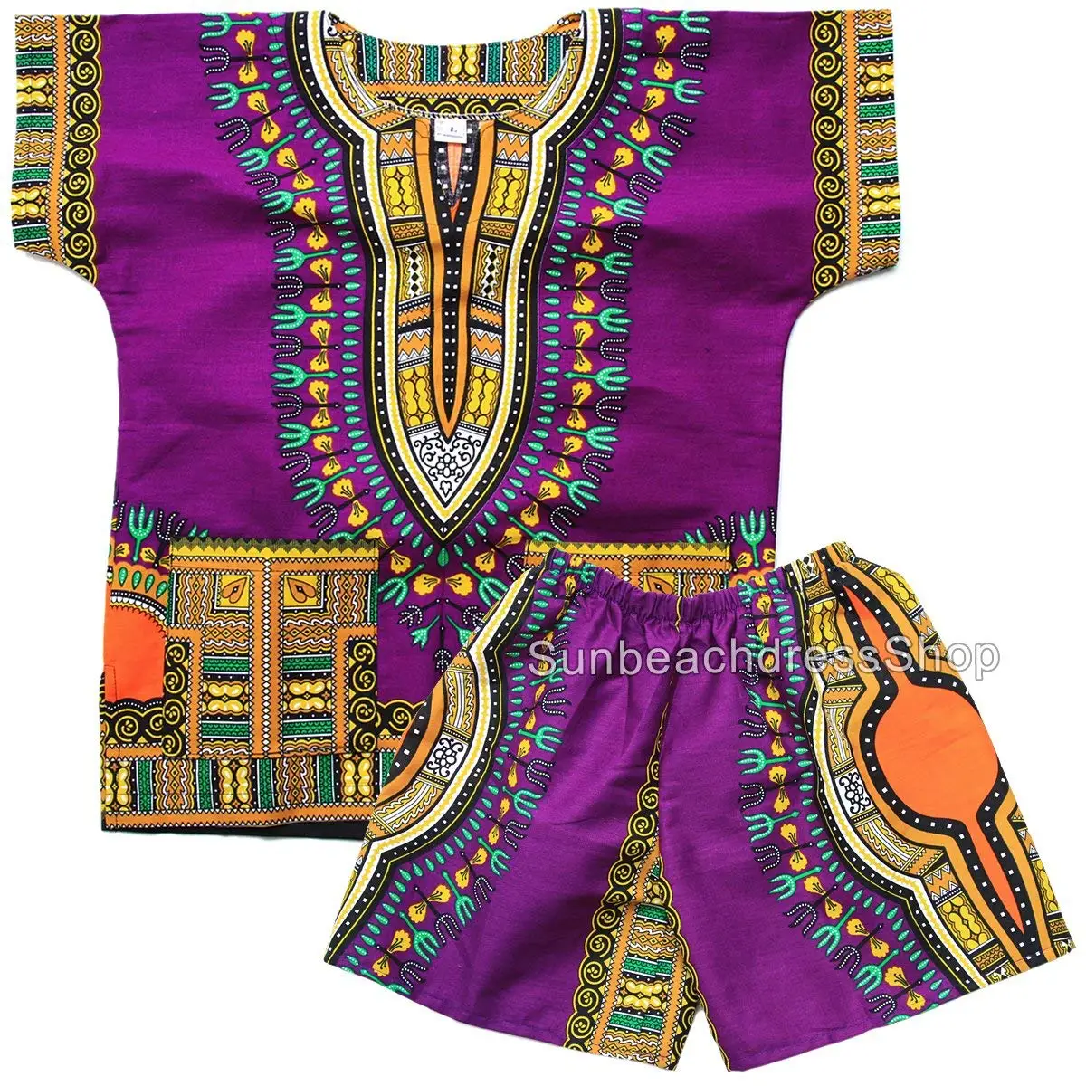Cotton Kids African Mexican Toddler Boys Girls Dashiki /& Shorts Set bm011y