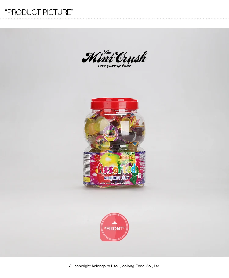 Taiwan New Choice Assorted Fruit Jelly In Plastic Jar Buy Assorted