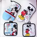 2016 2 Sets Free Shipping Exports High Quality 100 cotton Mickey Mouse Microwave Glove Bakeware Potholder