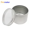 4 OZ spice stock tin container round decorative candle tin box with clear acrylic window food grade window tin
