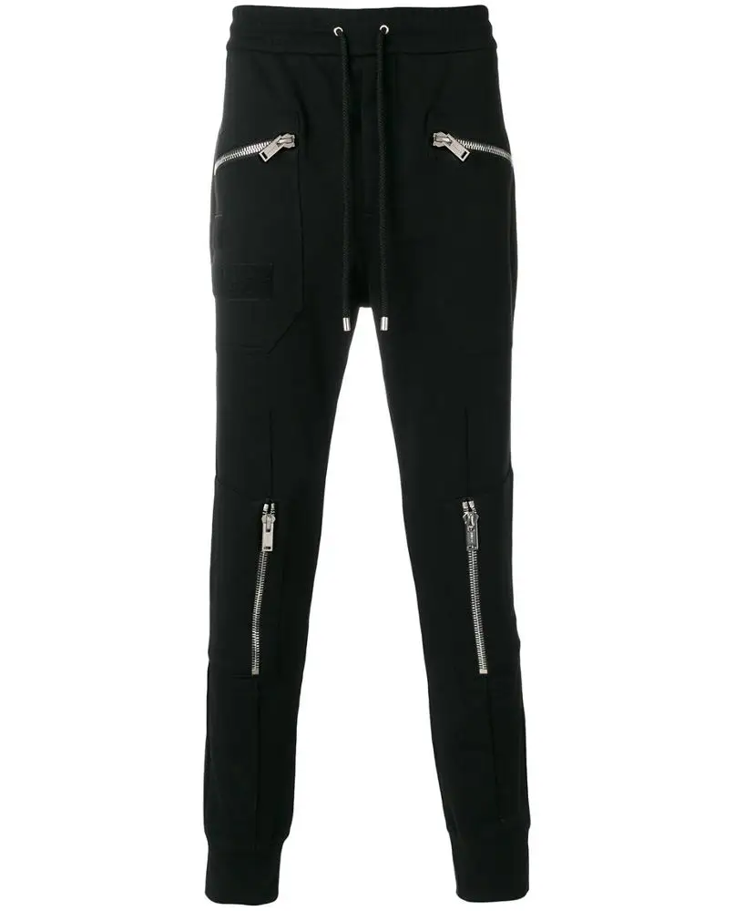 high waisted slim fit joggers