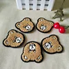Classic fashion DIY chenille little cute bear embroidered patches for kids