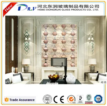 Hot Sale New Style Wall Decoration Glass Tiles Spell Mirror For
