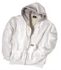 White Polyester Painter's Hooded Fleece Jacket/ Work Clothes / Work Clothes for Men