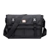 Custom new design school bag trendy shoulder bag Waterproof Laptop messenger canvas bag for man