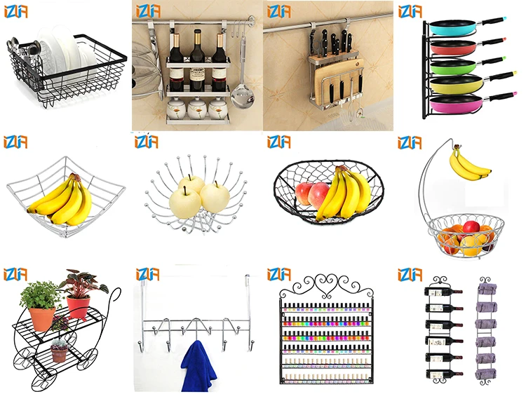 Decorative Design Iron metal flower pot stand Wire metal flower pot rack