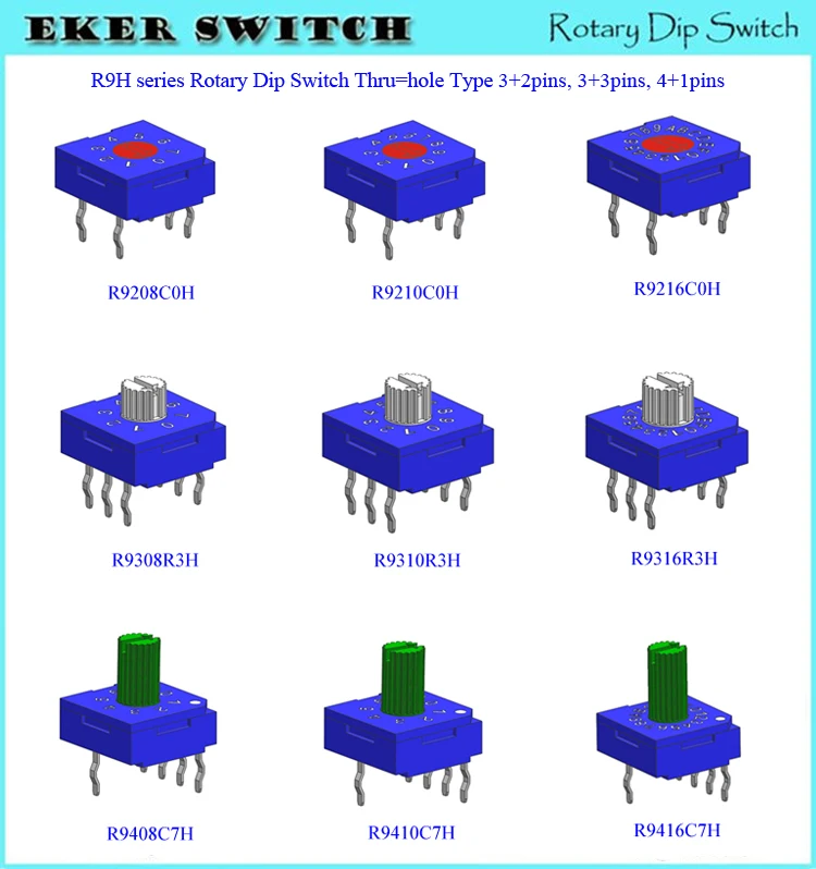 Rotary encoder switch 16 position rotary switch