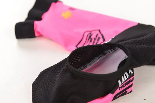 pink cycling shoe covers