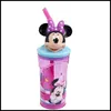 3D Drink Bottles Container Straw cartoon Mouse Pig Beaker Cup for kids,custom plastic beaker cup manufacturer