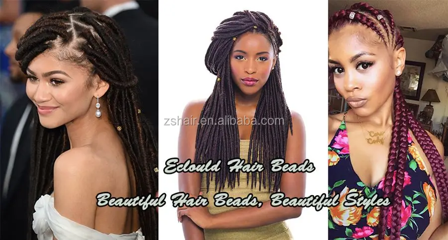 Kids Box Braids Beautiful Hair Beads For Child Multicoloured Beads