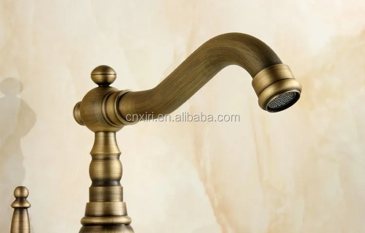 Latón Antiguo Grifo De Cocina Terminar 360 Giratorio Único Cuenca