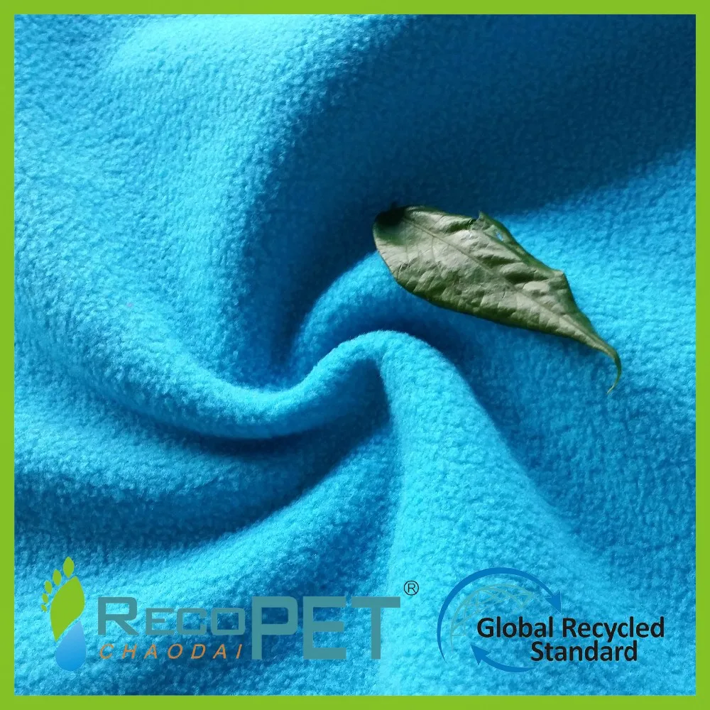 Rpet Recycled Polyester Antipilling Polar Fleece Fabric For Blanket