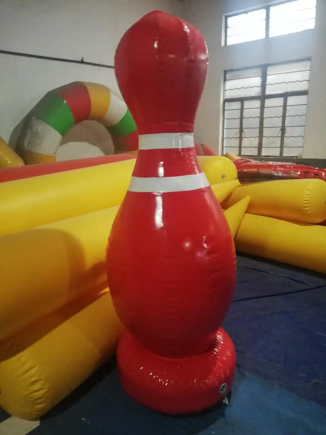 inflatable human bowling set