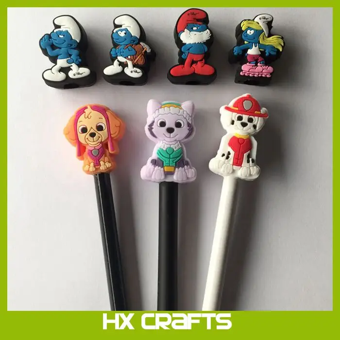 2019 Cute Customized 3d Animal Pencil Cover Silicone Rubber Soft Pencil