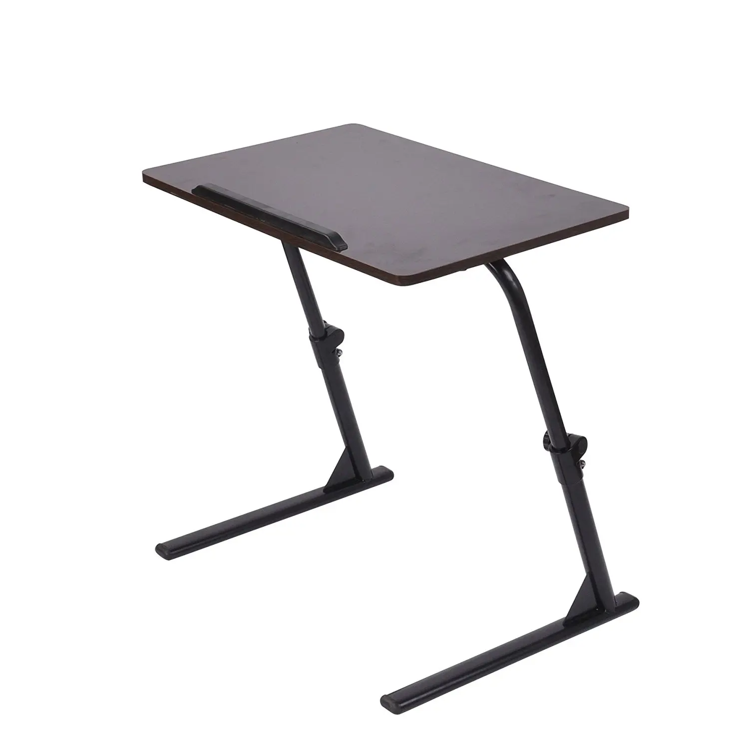 Buy Unicoo Mobile Adjustable Height Stand Up Desk Computer Workstation Cart With Monitor Mount Black Walnut In Cheap Price On Alibaba Com