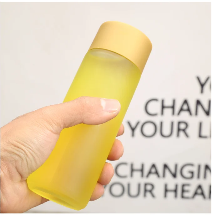 Clear Voss Shape Glass Mineral Water Bottle With Cap For Beverage Buy