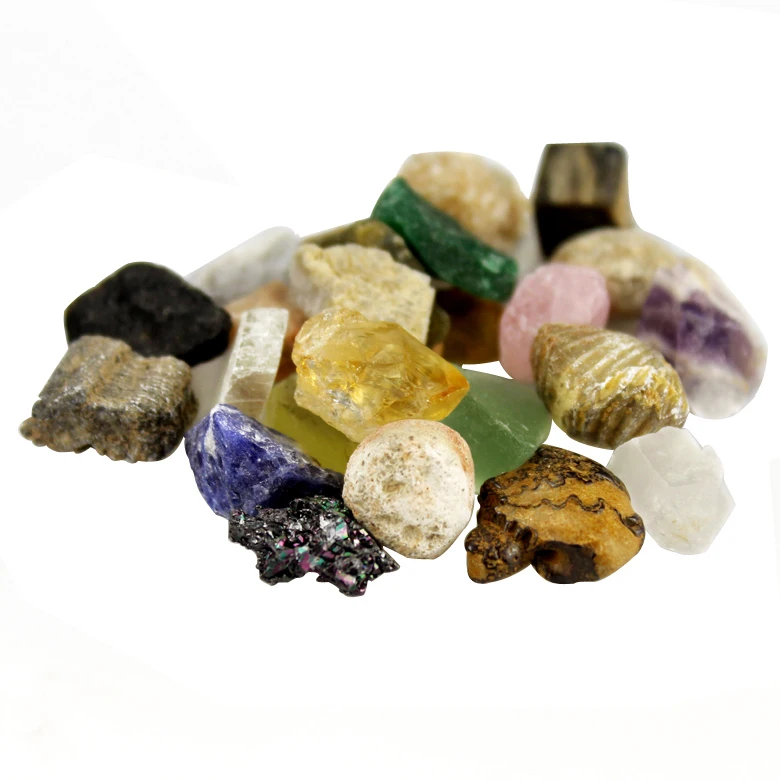 Mixed 25 Pieces/pack Raw Natural Rock Quartz Crystal And Minerals,Home