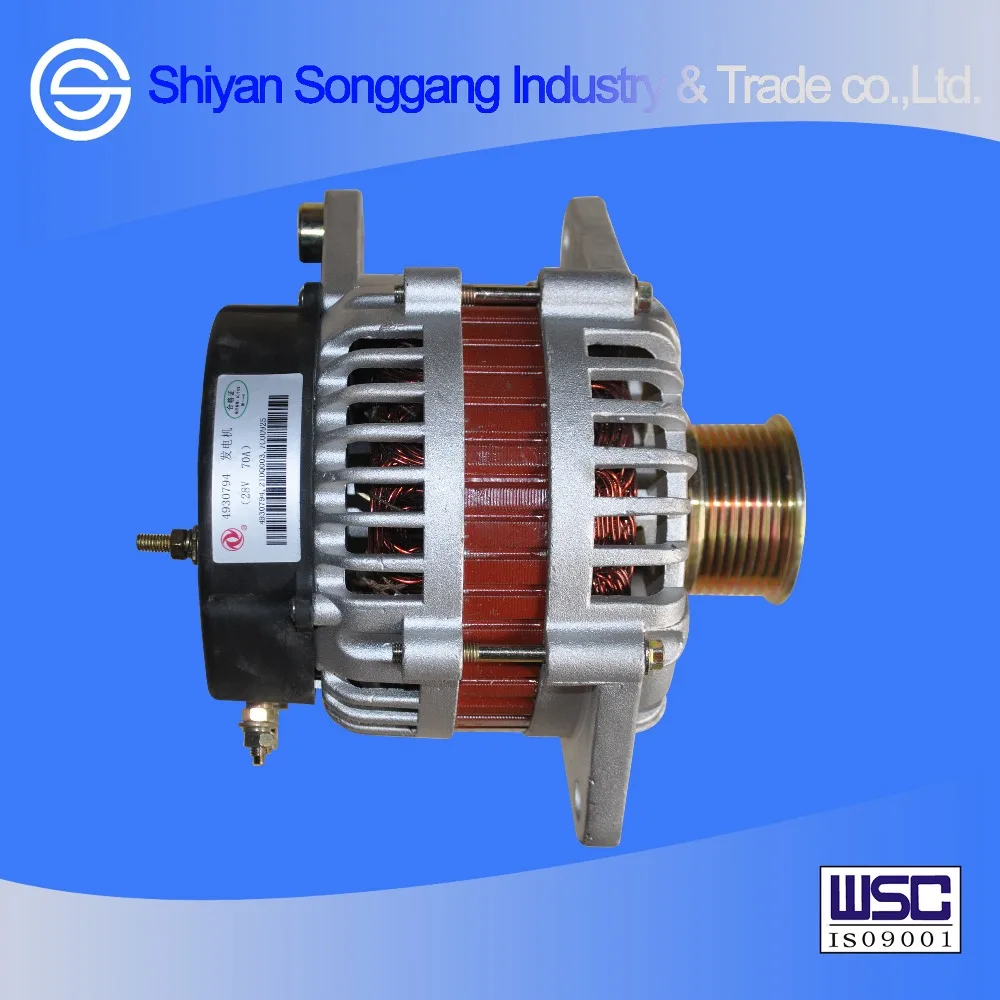 Dcec Diesel Engine Parts 28v 70a Alternator Generator For Dongfeng