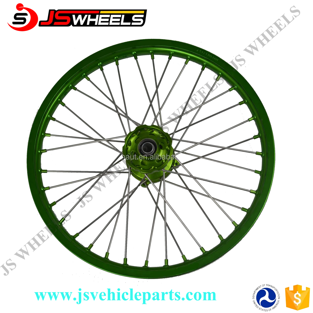 green bike wheels