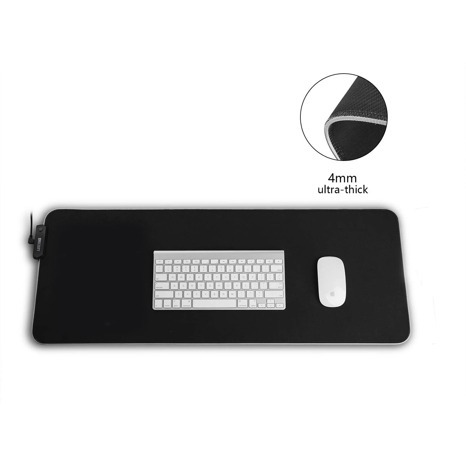 Custom Gaming Rgb Mouse Pad,Glowing Led Backlit Mousepad,Nonslip