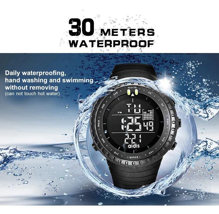 Alarm Chronograph Lcd Display Clock Men Digital Sports Wrist Watch Waterproof Watches