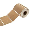 250 Labels per roll 2 x 3 blank or customized Brown Kraft paper Rectangle Labels Permanent Adhesive Write Labels