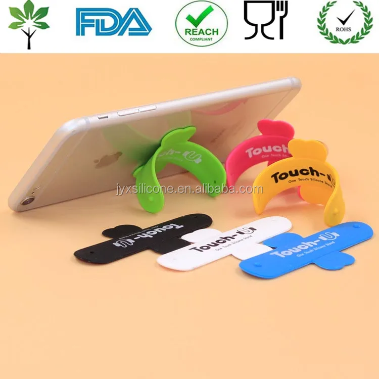 One Touch Silicone Mobile Phone Stand With 3M