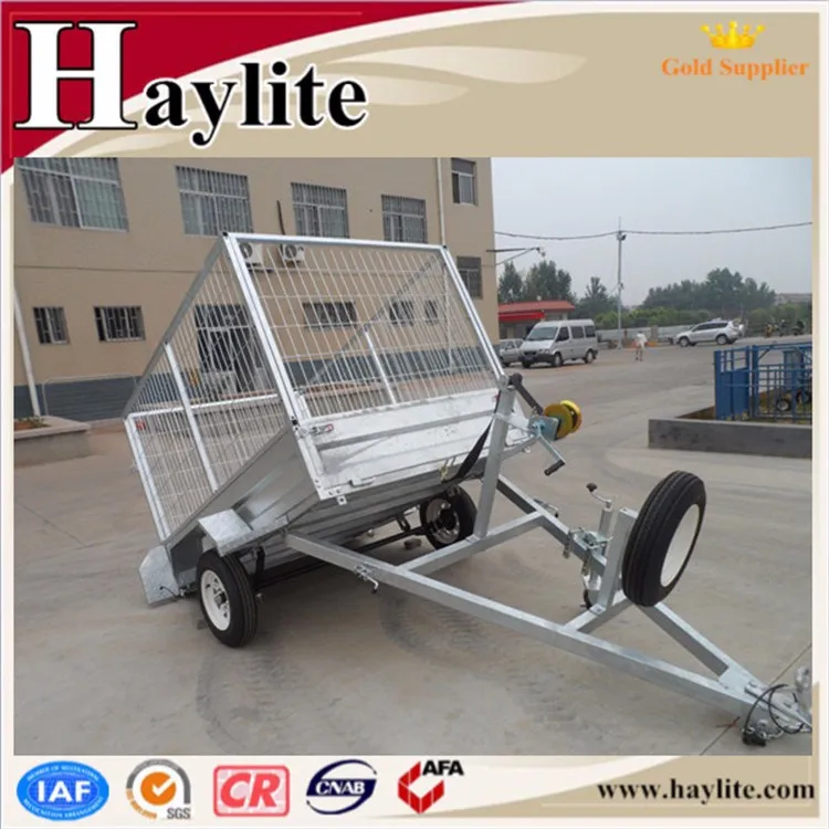 Galvanized Axle Tipping Box Trailer For Farm Use .jpg