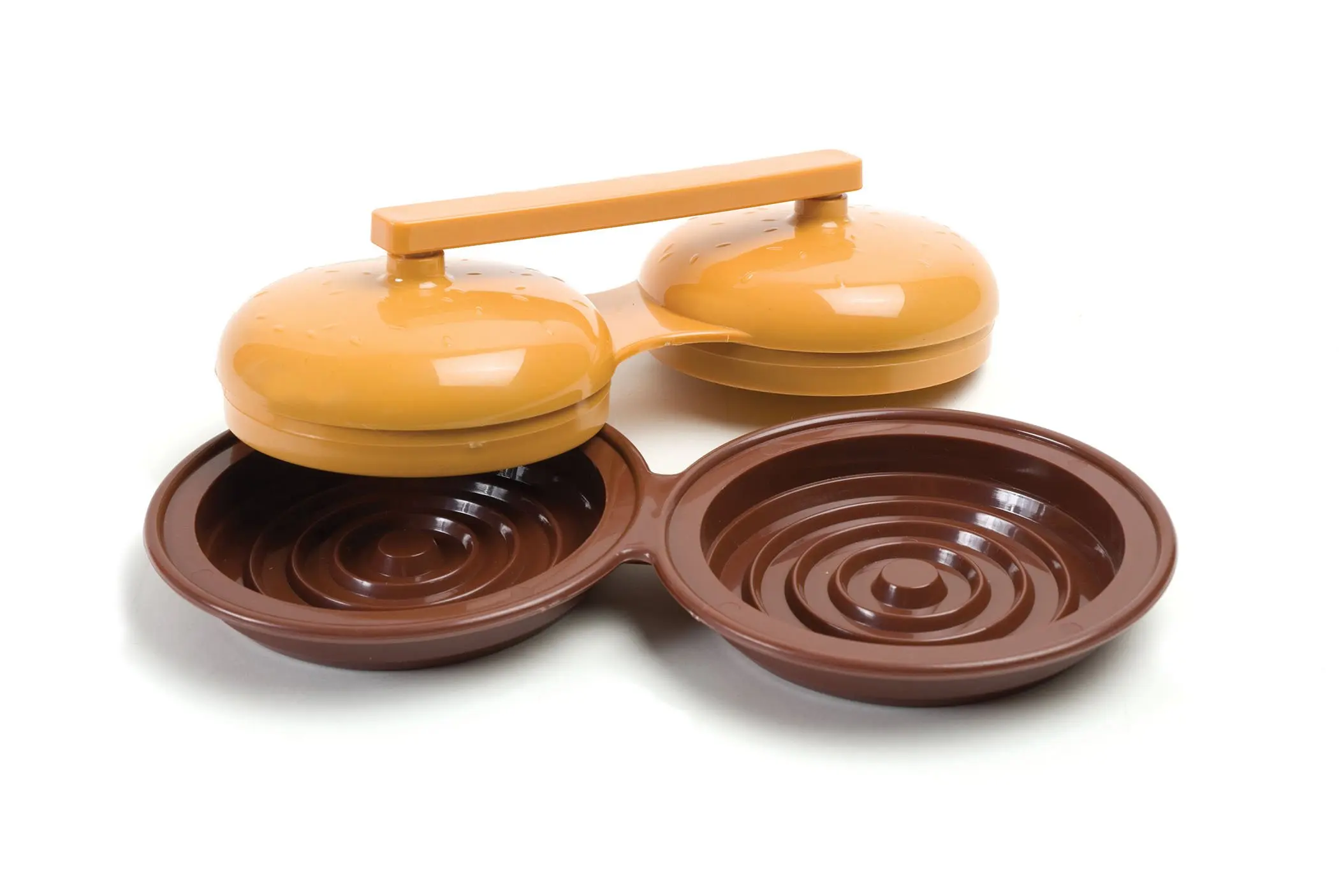 Charcoal Companion Plastic Double Hamburger Grilling Press