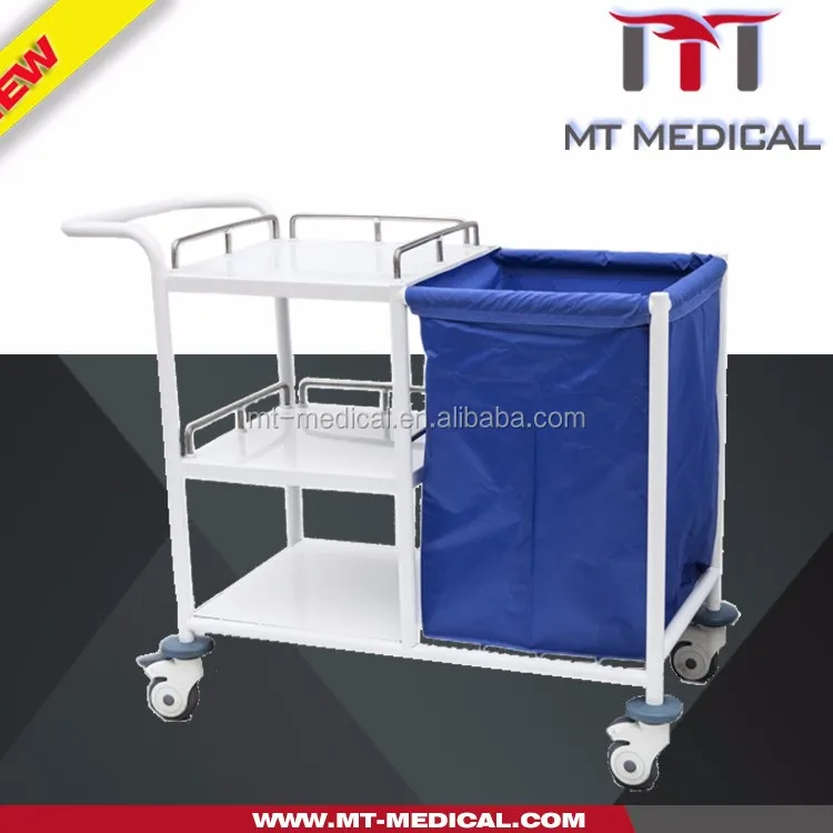 MNT-1 hospital powder coating soiled linen trolley