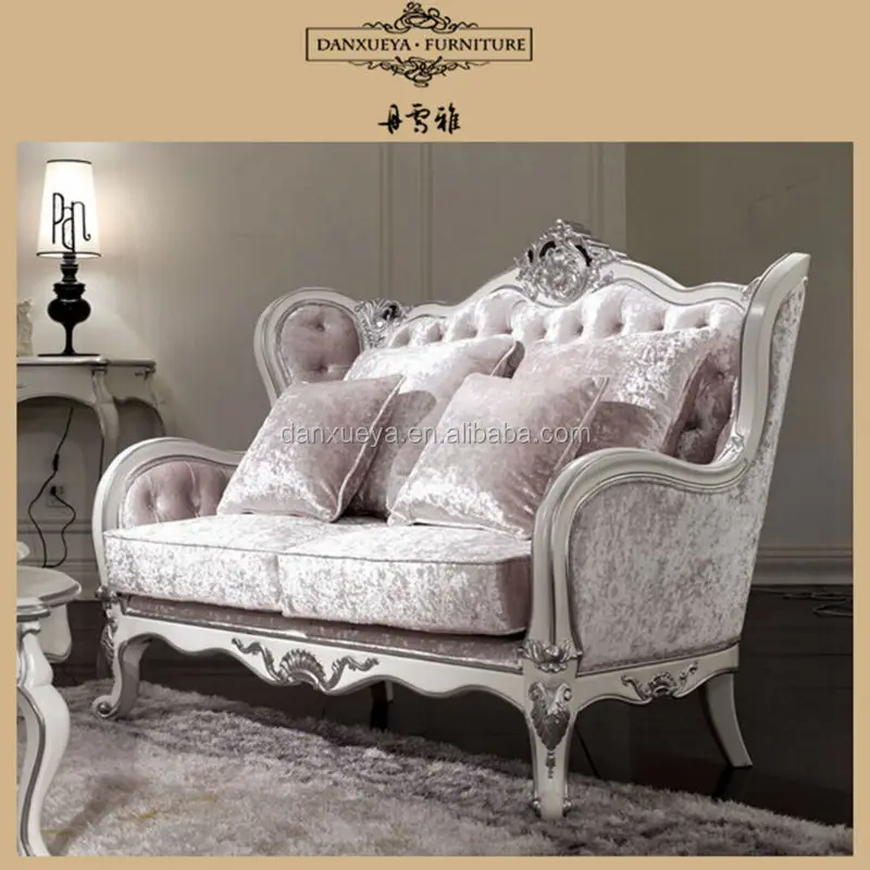 Luxury French Home Furniture Living Room Sofa 2 Seater Kj 01 Antique Sofas Provincial