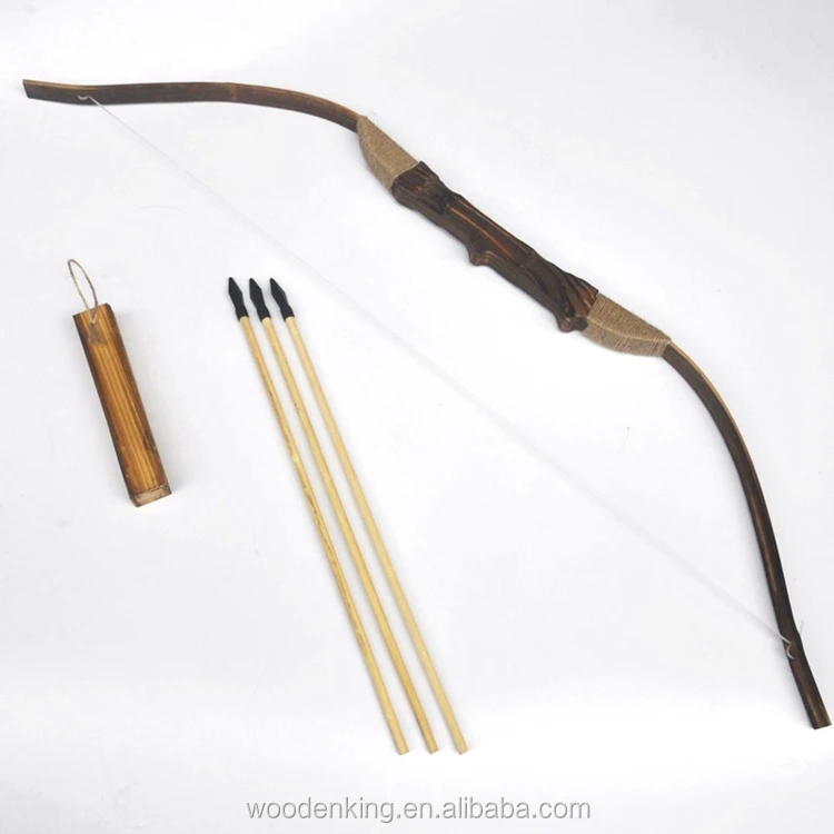 伝統的な武器販売のための木製の弓と矢を狩猟する卸売木製の古代のおもちゃのモデル Buy 木の弓と矢 販売のための弓と矢 おもちゃの弓と矢 Product On Alibaba Com