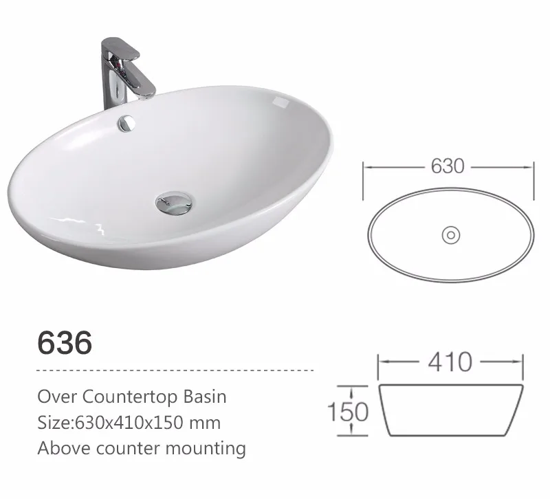 White Ceramic Sinks For Bathroom Porcelain Ceramic Bathroom Vessel ...