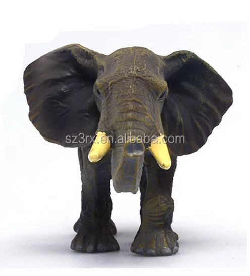 Kustom Liar Gajah Hewan Dari Gambar Realistis Boneka Mainan Hewan