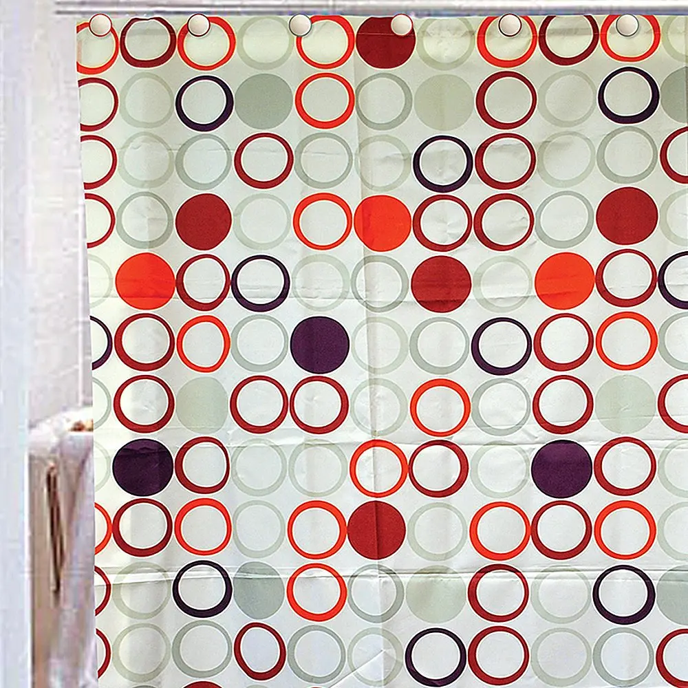 Florida Brands Circle Design Rope Shower Curtain Set