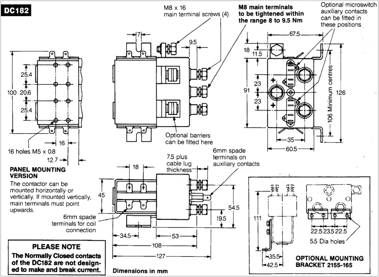 Albright 80v Dc182b-581t Contactor As Electric Golf Carts  