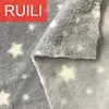 Garment coral fleece fabric per meter with star pattern