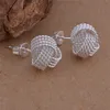 cheap ebay korean knot silver earring studs