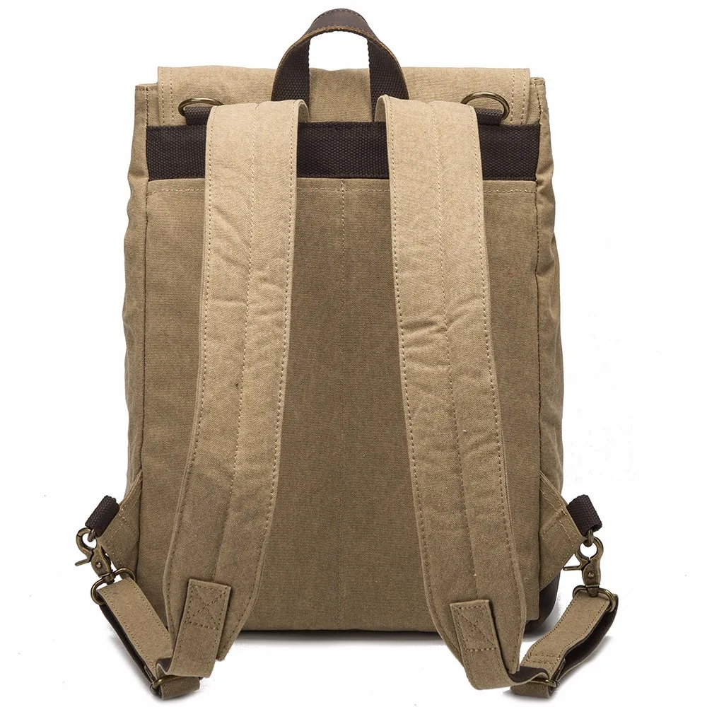 Custom multi-function canvas waterproof laptop backpack bag high school backpack