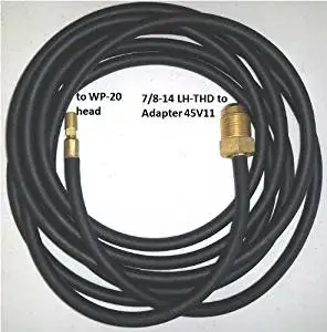 45V11 Power Cable Adapter Fit TIG Welding Torch WP-18 WP20 SR18 SR20