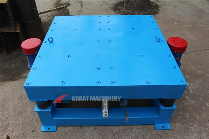 High frequency small concrete vibrating table machine