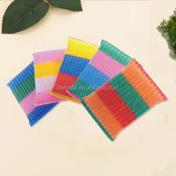 Shining Colorful Kitchen Cleaning Scouring Sponge Scrubber Shining Colorful Kitchen Cleaning Scouring Sponge Scrubber