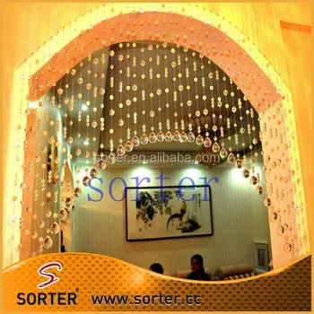 Top Quality Decorative Hanging Crystal Bead Curtains For Doors