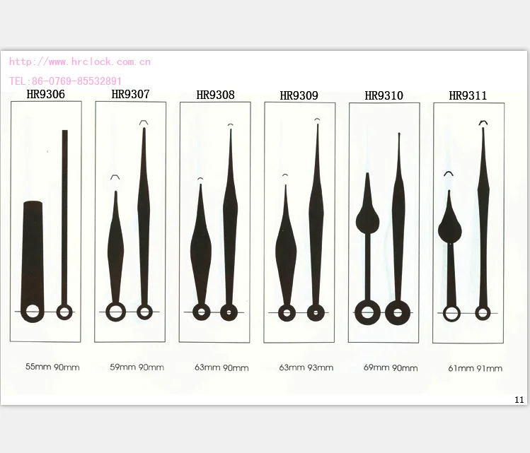 Exquisite Clock Hands - Metal Arrows for Fashionable Timepieces