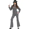 Mob Wiseguy Mobster Wise Guy 20s 30s 40s Ladies Gangster Woman Costume Suit QAWC-3449