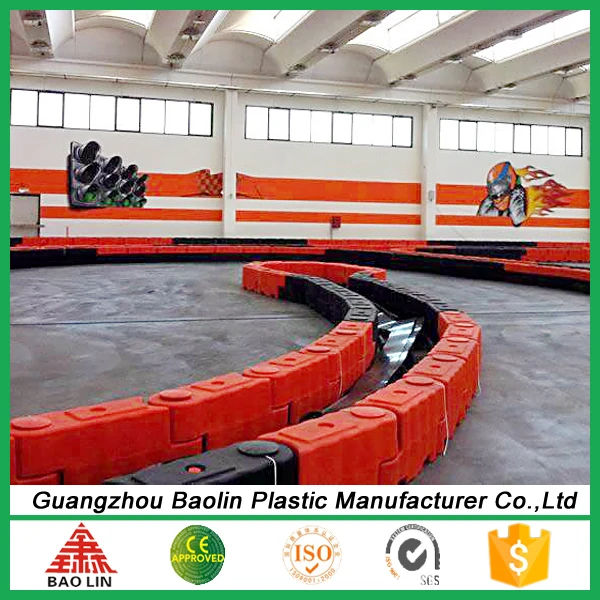 Polyethylene,Rotational Molded Karting Barrier For Race Track Logo