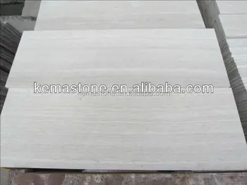 Acero White Wood Look Marble Floor Tile