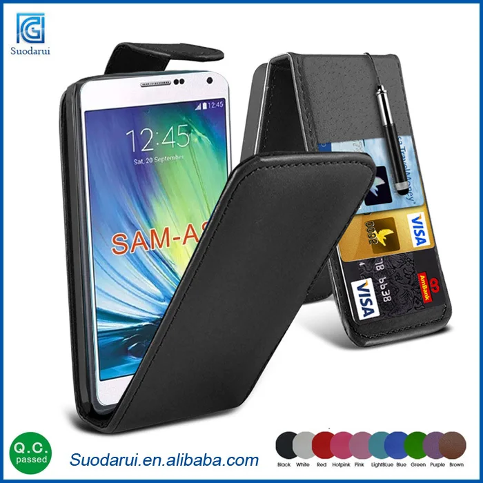 New coming mic color cell phone leather cases for Samsung Galaxy A8
